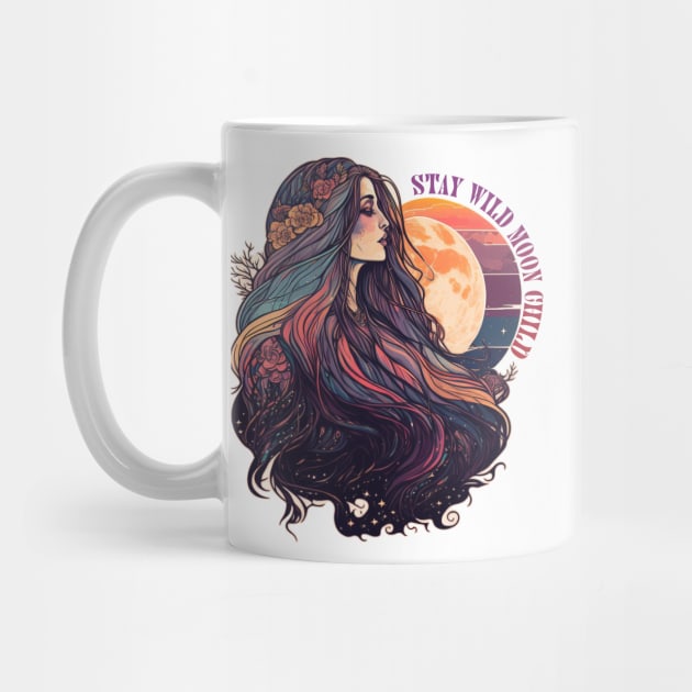 Retro Moon Goddess | Stay Wild Moon Child by TheJadeCat